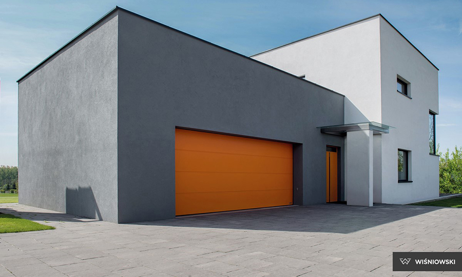 Brama garażowa Prime pomarańczowa